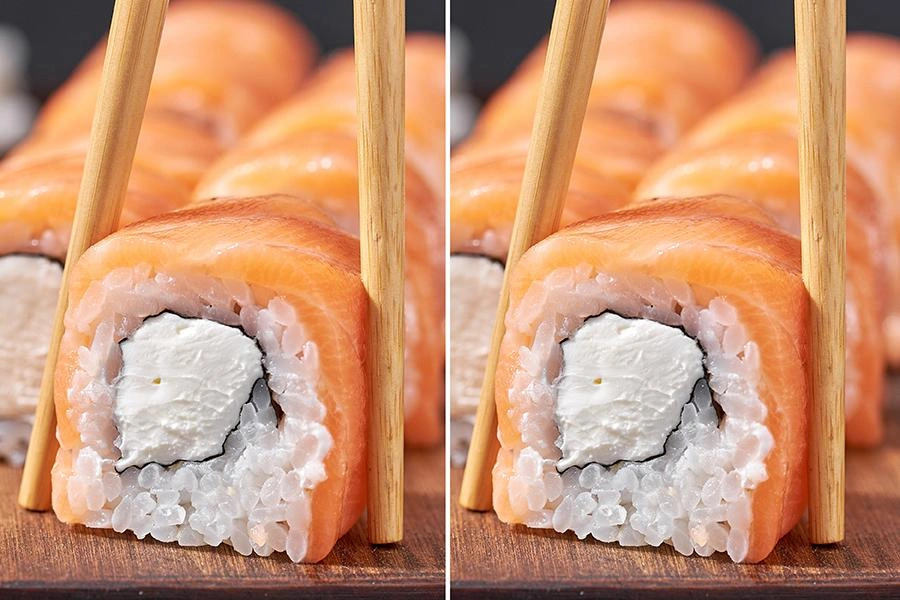 Филадельфия микс — 32 ролла с лососем, огурцом и унаги-соусом, доставка роллов по Ставрополю